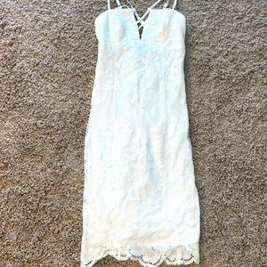 White lace dress